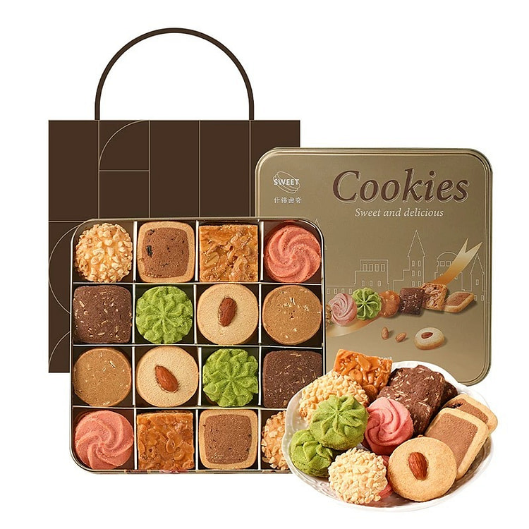 【悠享时】巧克力曲奇饼干年货礼盒 1盒 300 克