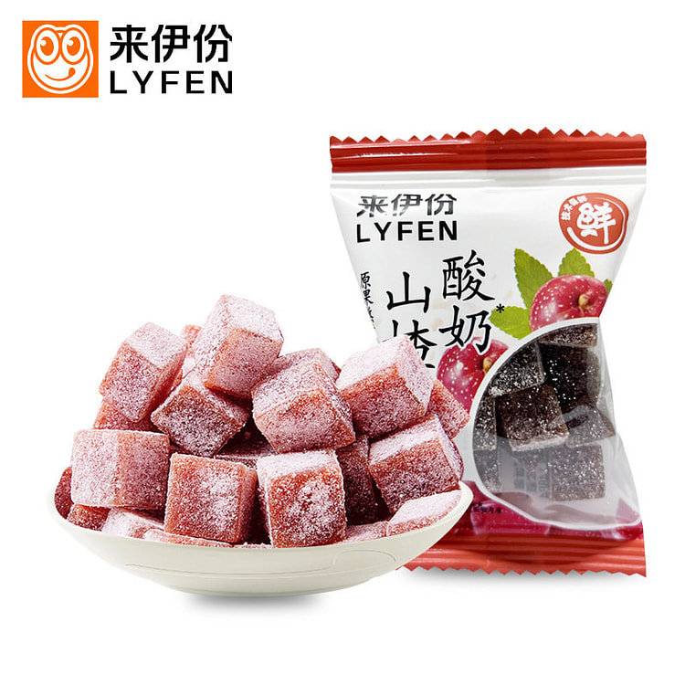 LYFEN Yogurt Hawthorn Dices 2pc approx. 36 g