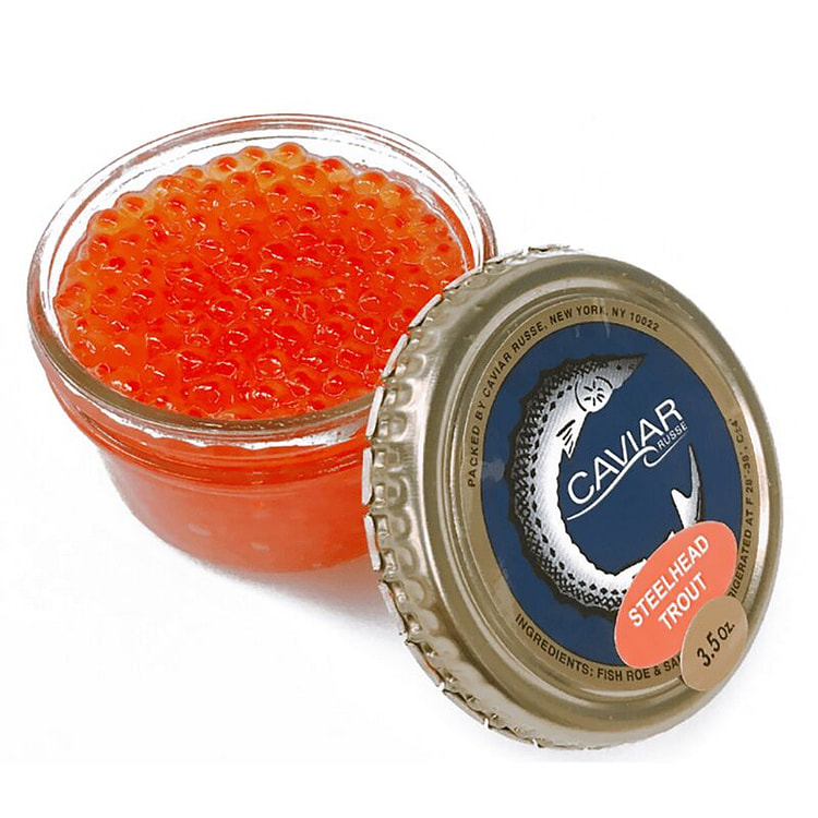 Trứng cá hồi Steelhead – Caviar Russe 4 oz