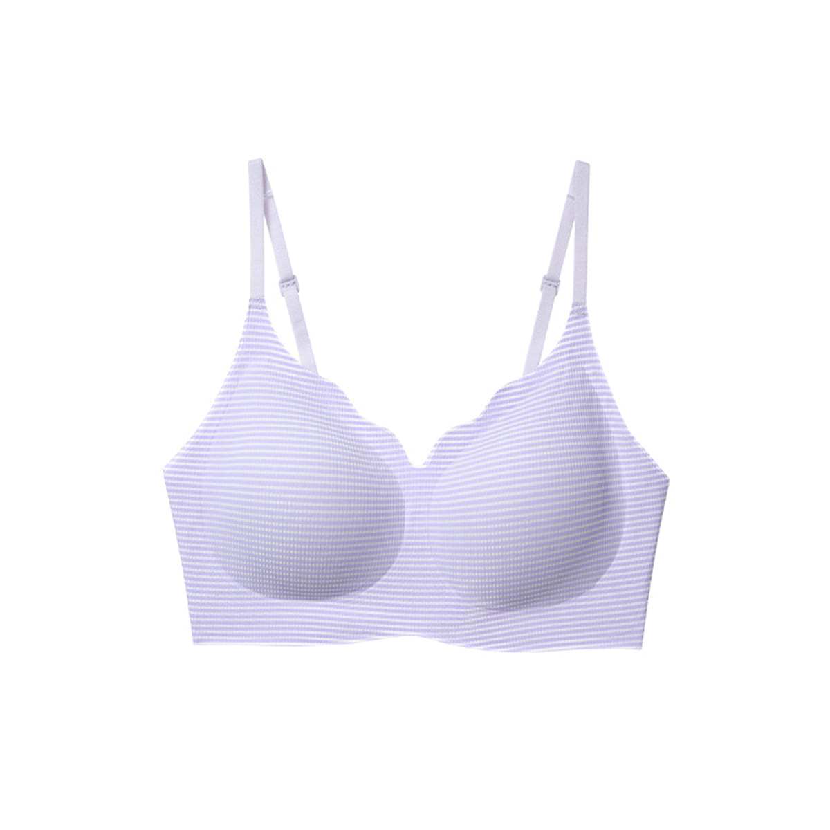 Ubras One Size Cool Style Ripple Collar Cloud Support Bra – Vest- Taro Milk 100 g