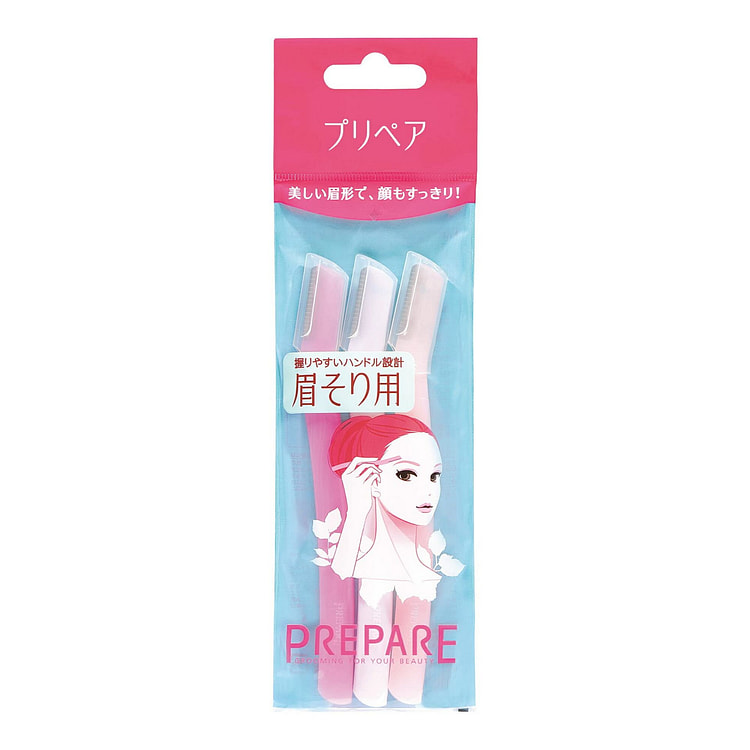 SHISEIDO资生堂 不锈钢修眉刀3枚入