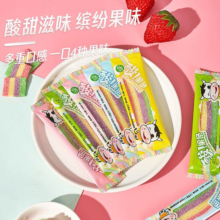 15 sticks of Keliguo net red mini sour sand snacks 90 g