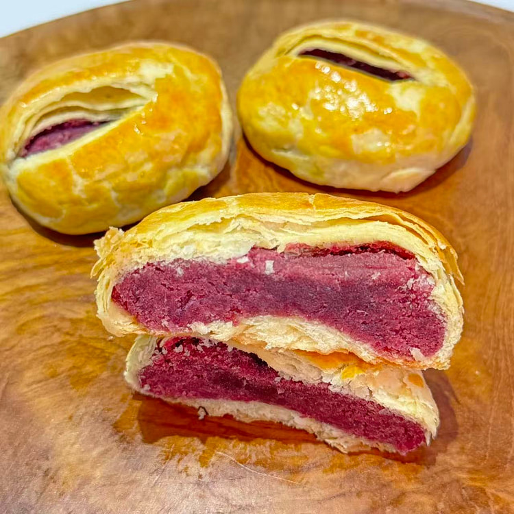 Pastel de ube 3 unidades