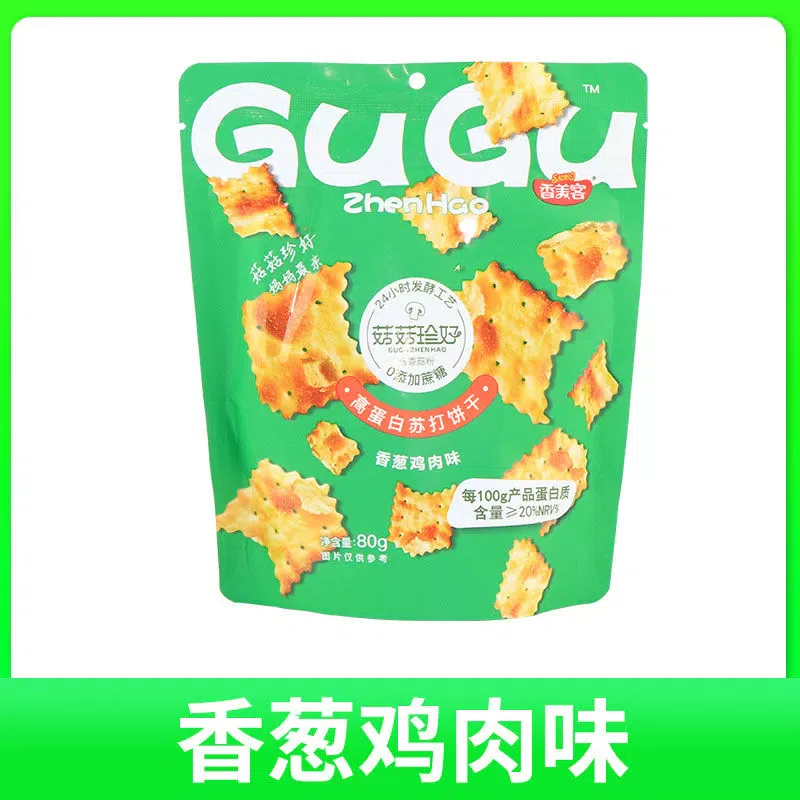 Scallion Chicken Soda Crackers 80g * 1 bag 80 g