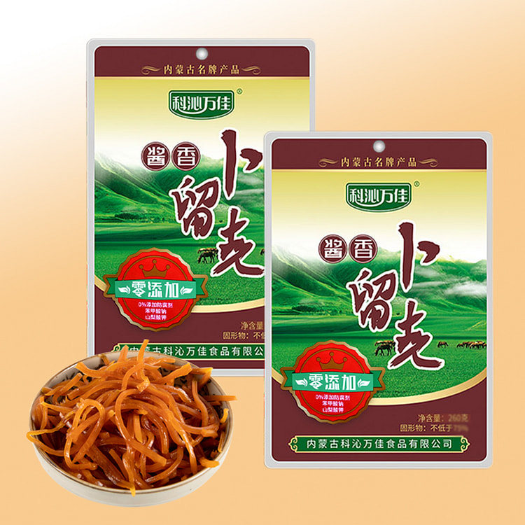 科沁万佳酱香卜留克咸菜丝260g*2袋