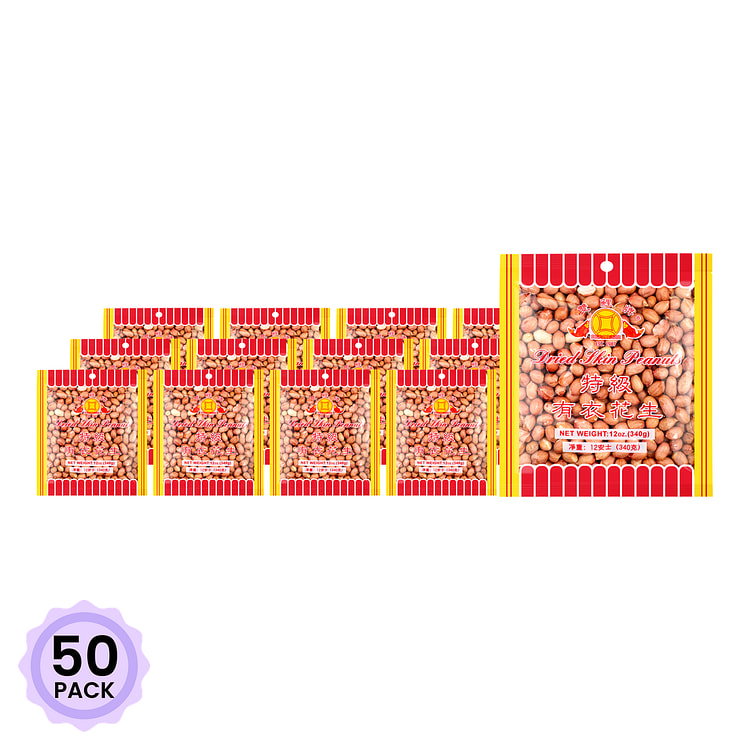 双鲤牌 特级有衣花生 12 盎司*50 包
