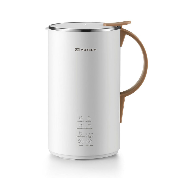 MOKKOM Automatic Soy Milk Maker (White)