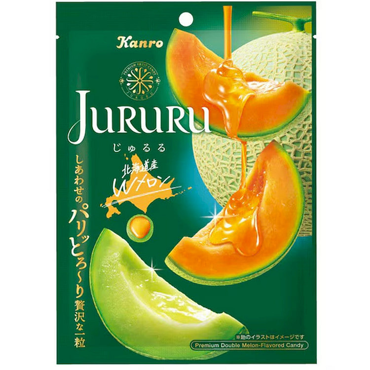 Kanro Jururu Hokkaido Double Melon Candy 60g 1 each