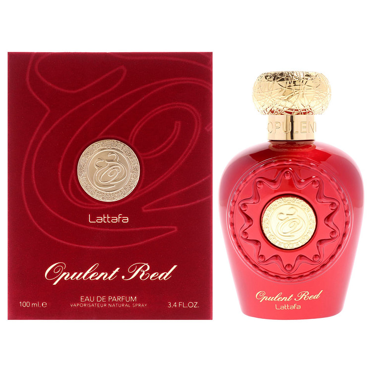 Lattafa中香奢華紅色3.4盎司噴 3.4 盎司