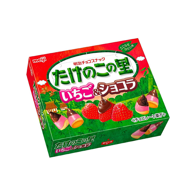 Strawberry Chocolate CHOCOCONES Biscuit Meiji 61g