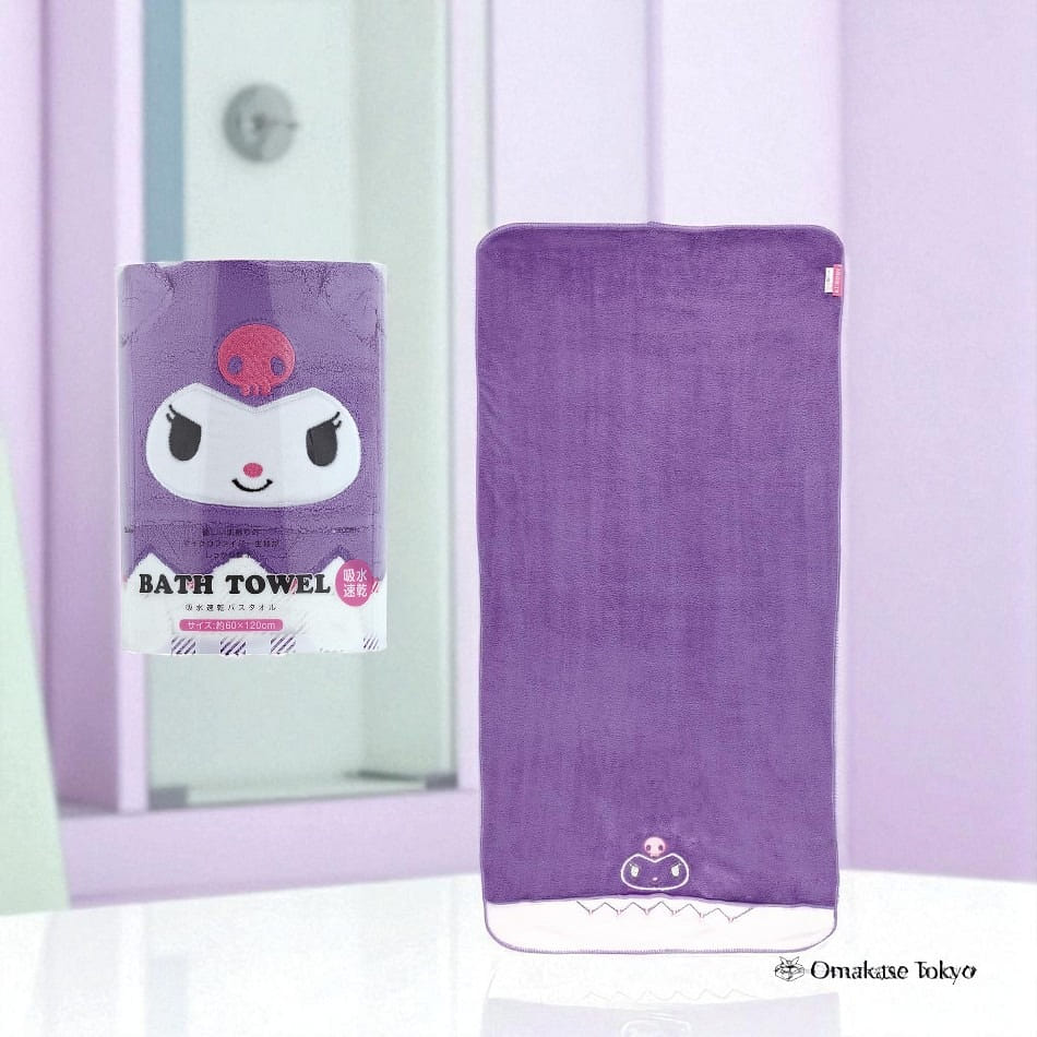 Skater Sanrio Bath Towel Kuromi 250 g