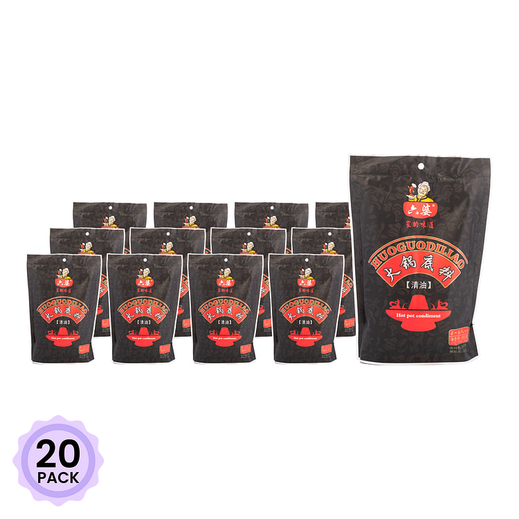六婆 清油火锅底料 580g 580 克*20 包