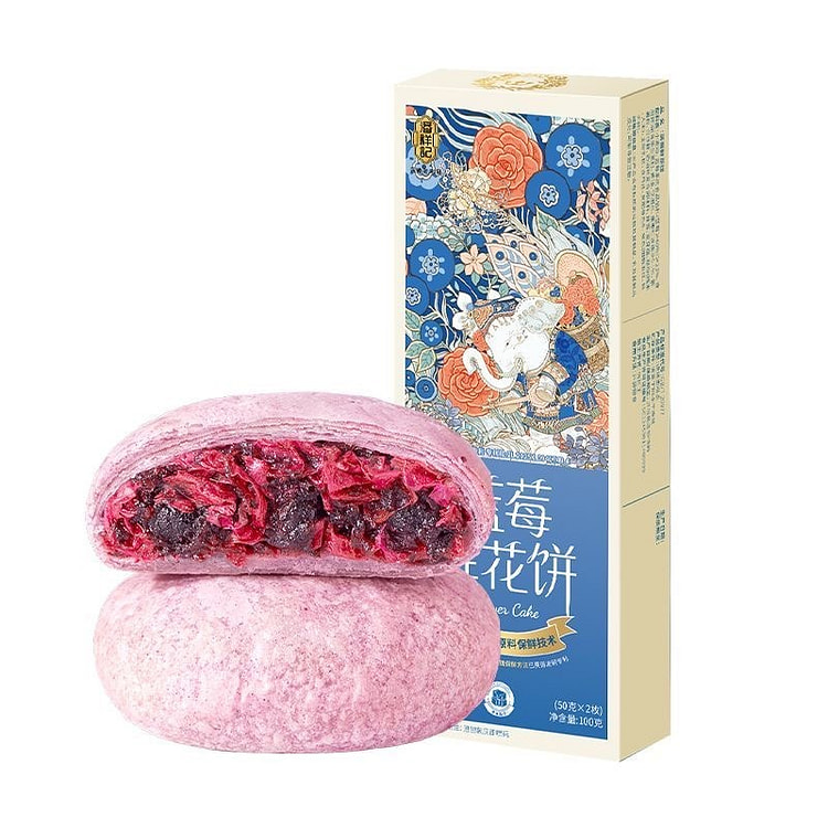 Pan Xiang Ji Blueberry Flower Cake 100g 100 g