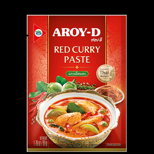 Aroy-D Red Curry Paste 1.76 oz (50 grams)