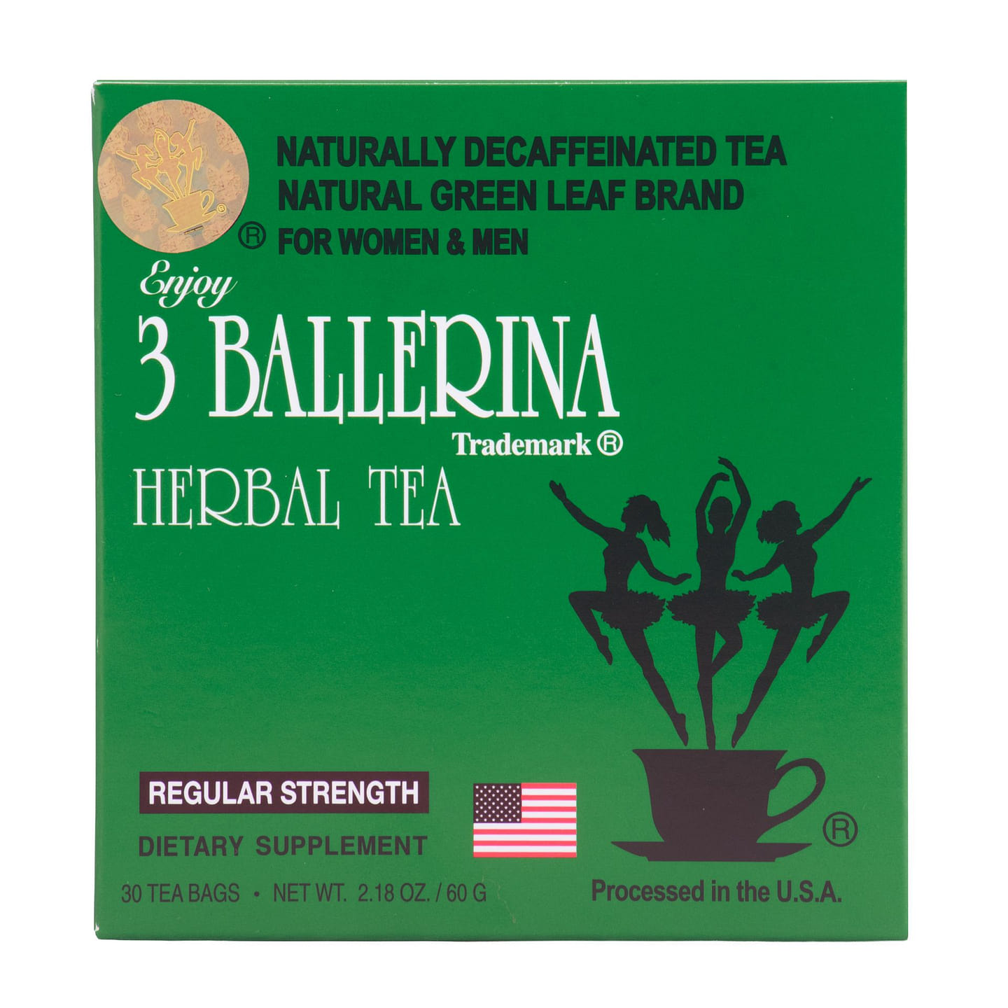 3 Ballerina Tea 30 Bags 2.18oz/60g 2 g