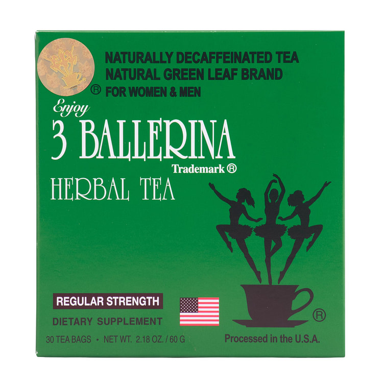 3 Ballerina Tea 30 Bags 2.18oz/60g 2 g