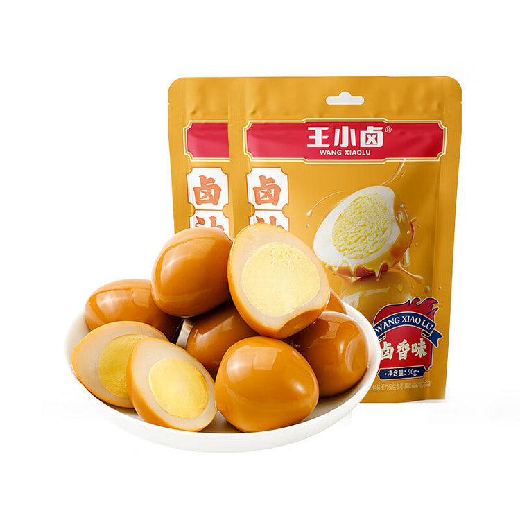 王小卤 鹌鹑蛋 卤香味50g*2袋