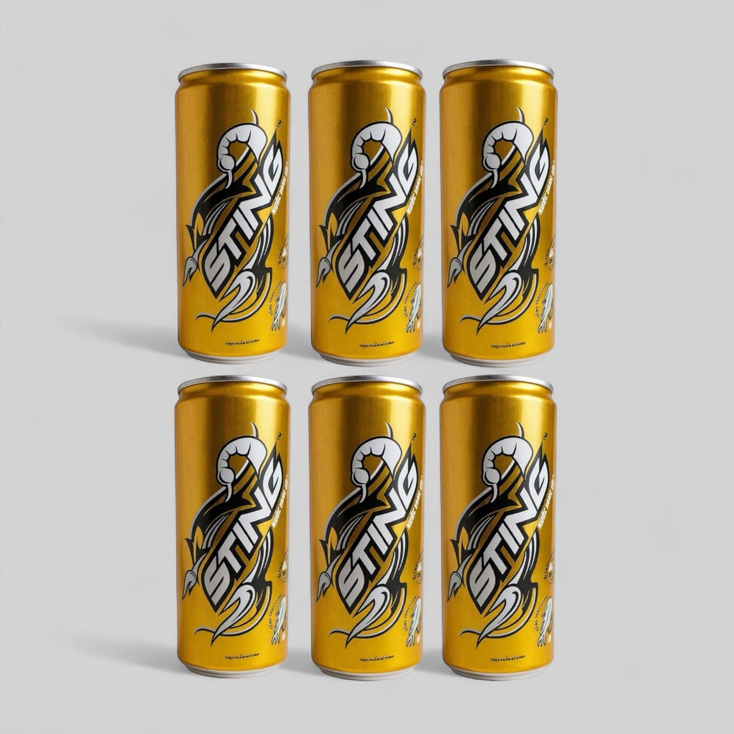 Sting 能量软饮料 6 罐 1 包