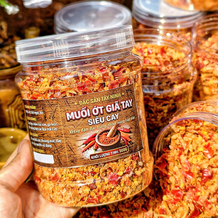 Super spicy hand-pounded chili salt 500G 1 pack