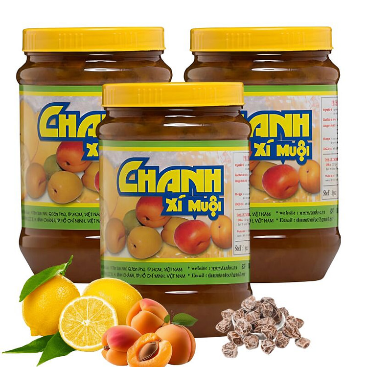 Tan Loc Preserved Lime Drink Paste 3Ct