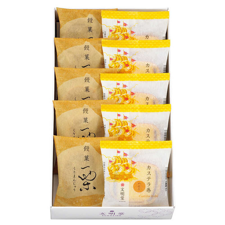 文明堂东京和菓撰和风点心礼盒10个 1 个