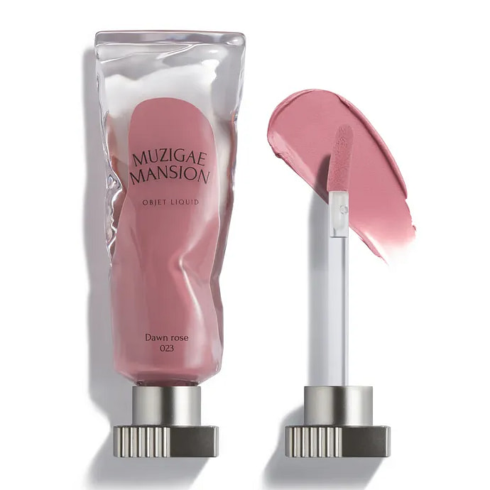Son kem lì thuần chay MUZIGAE MANSION Object Liquid 023 DAWN ROSE 6ML