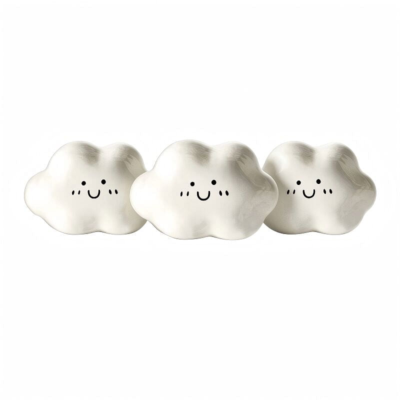 KAWASIMAYA Ceramic Sauce Dish (Cloud) 3-pack 1 each