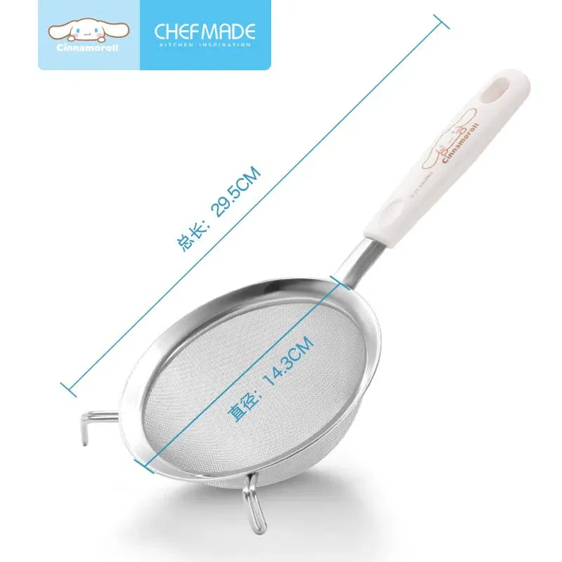 Cinnamoroll Co-branded Baking Kit Home Kitchen Gadget DIY Baking Flour Sieve 1Pc 1 each