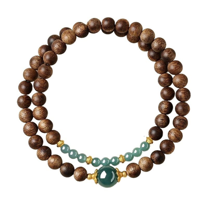 Jizhaotang Jade Agarwood Bracelet 6mm 16-17cm 1 box