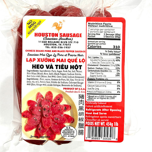 Black Peper Pork Sausage