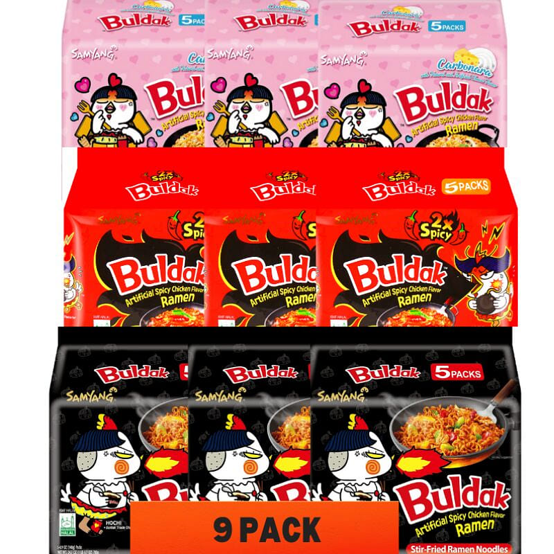 Samyang Buldak HotChickenFlavorRamen,3flavors 700 g