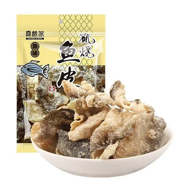 自然派矶烧鱼皮原味60g*1袋 60 克