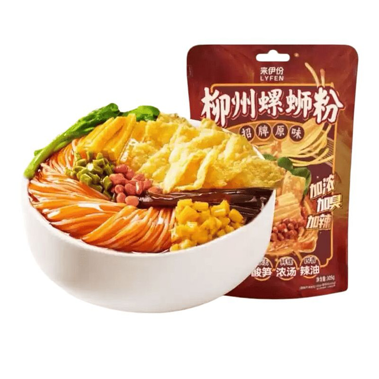 Laiyifen Snail Rice Noodles 305g Instant Snail Noo 305 g