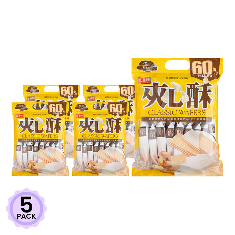 盛香珍 花生夹心酥 400 克*5 包