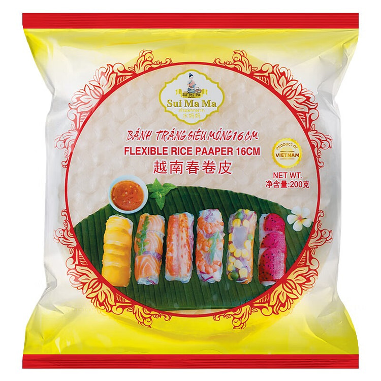 水妈妈 春卷皮(直径16cm约40张) 200 克