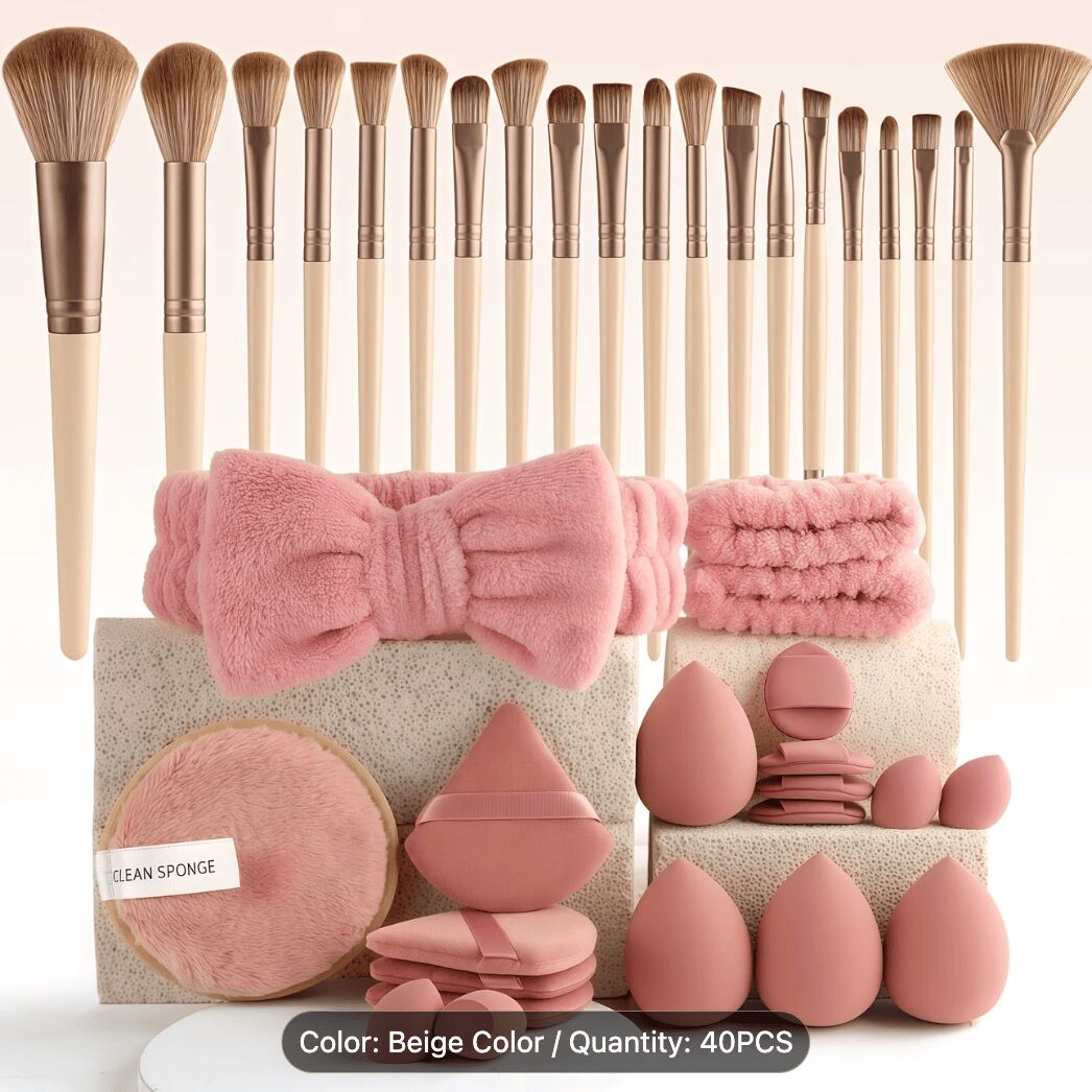 メイク道具・化粧小物 New makeup brush 40/56pcs Complete Makeup Brush & Beauty Tool Combo 1 case - Weee!