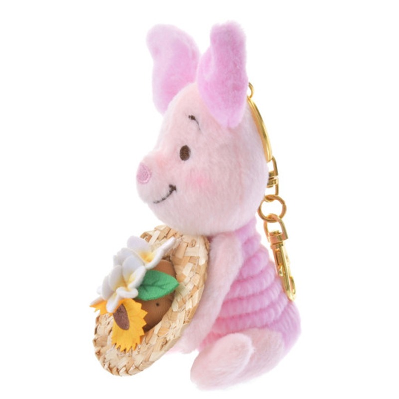 Disney - 麦わら帽子　ピグレット　ぬいぐるみ　USA　ディズニーストア 夏らしさ満点のくまのプーさん・スティッチグッズ！ディズニー