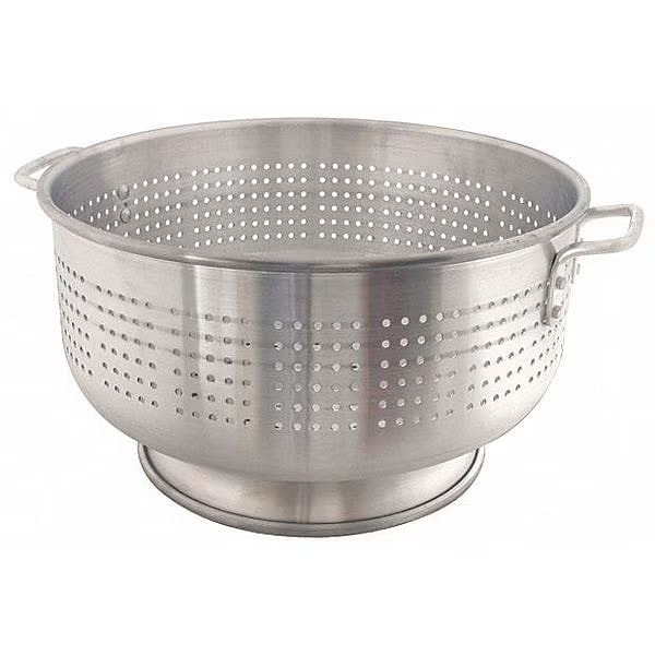 Colander, 30 qt., 9-3/4 in. H, Aluminum 2 lb