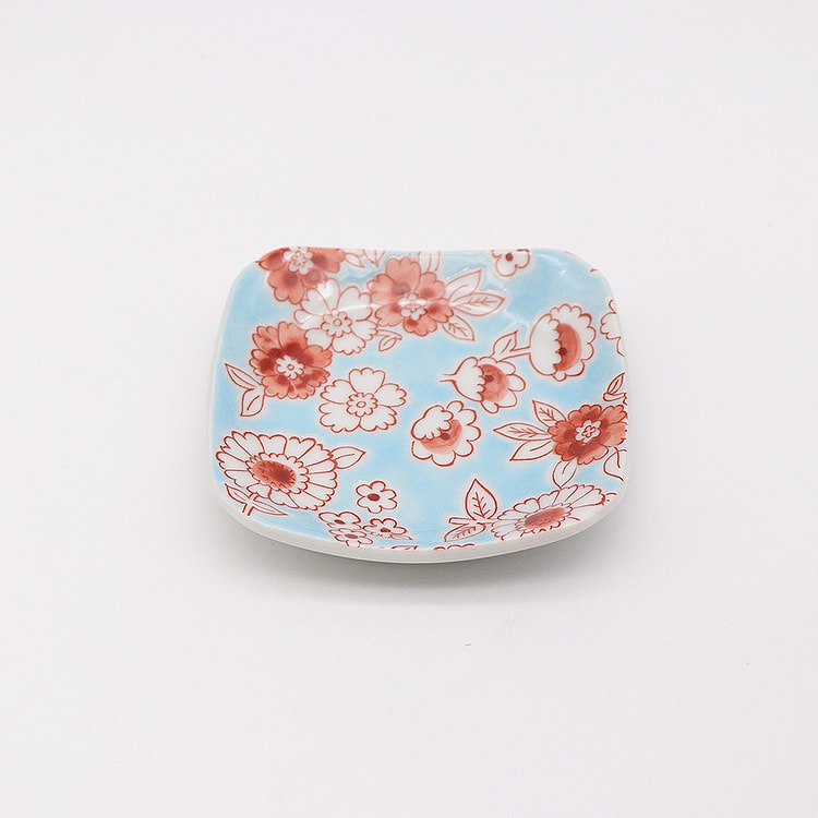 九谷烧小号餐盘（花之雨） 1 份