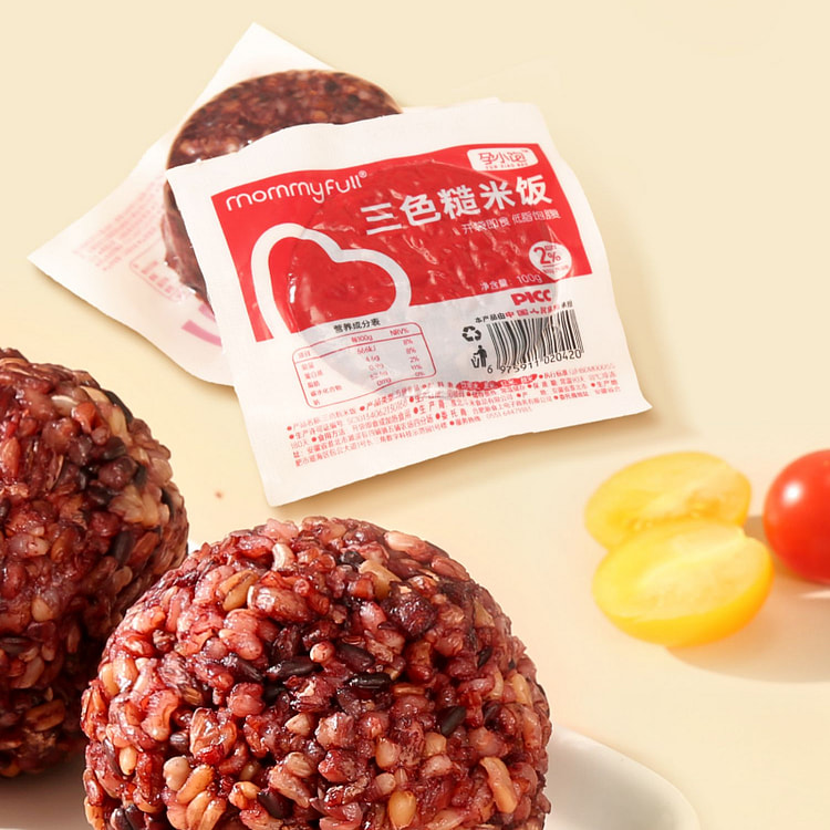 孕小饱七色糙米饭团100g*3袋