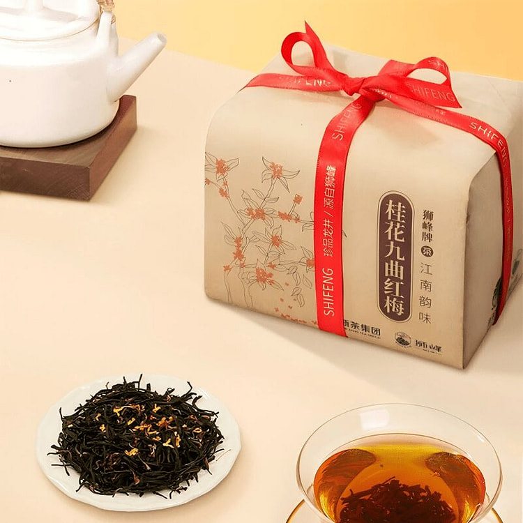 狮峰牌桂花红茶九曲红梅茶叶 150 克
