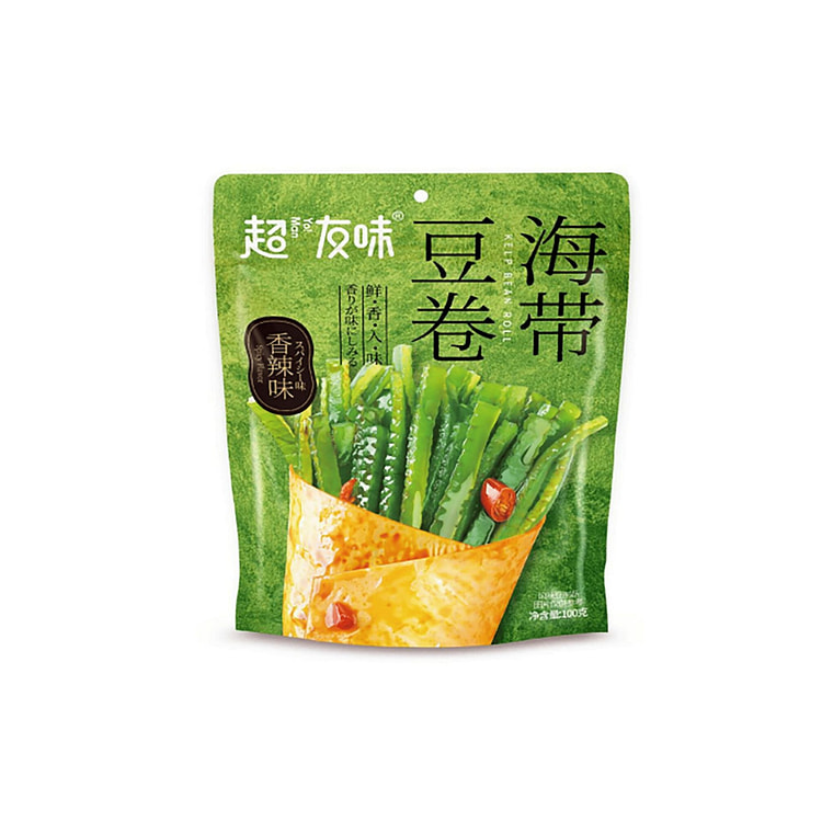 超友味海带豆卷（香辣味）100 克 1 包