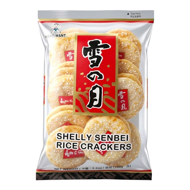 Want-Want Shelly Senbei Rice Crackers Banh Gao 150 g