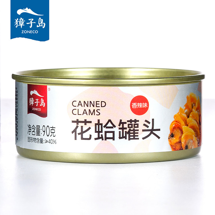 香辣花蛤罐头90g*2罐