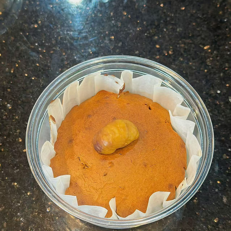 Black Tea Baked Mochi Cake &Roasted Chestnuts