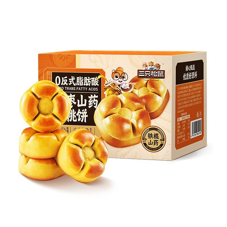 三只松鼠 红枣山药核桃饼 早餐代餐 7包