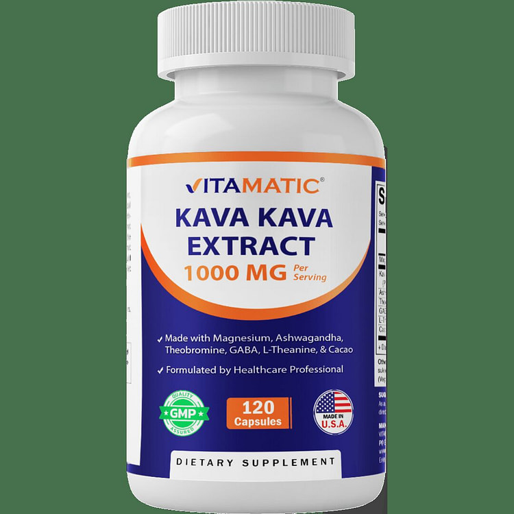 Kava Kava Extract 1000mg 120 Veg Capsules 1 each