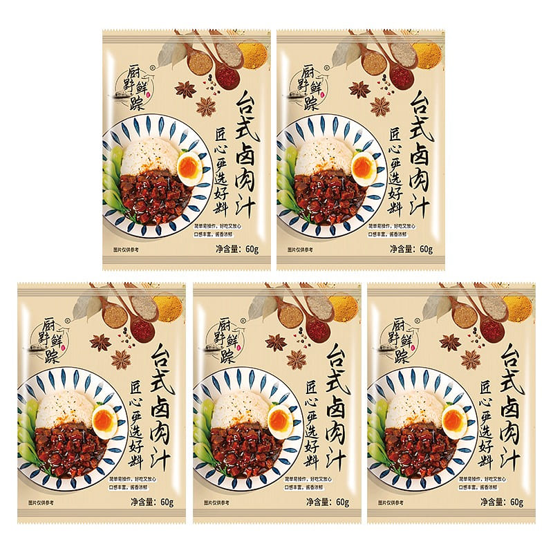 Taiwanese braised pork rice sauce seasoning 60g*5 300 g