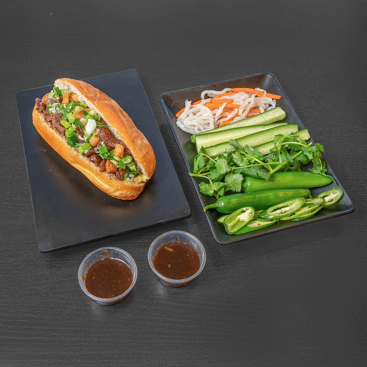 Vietnamese Mini Grill Pork Banh Mi 300g 1 each