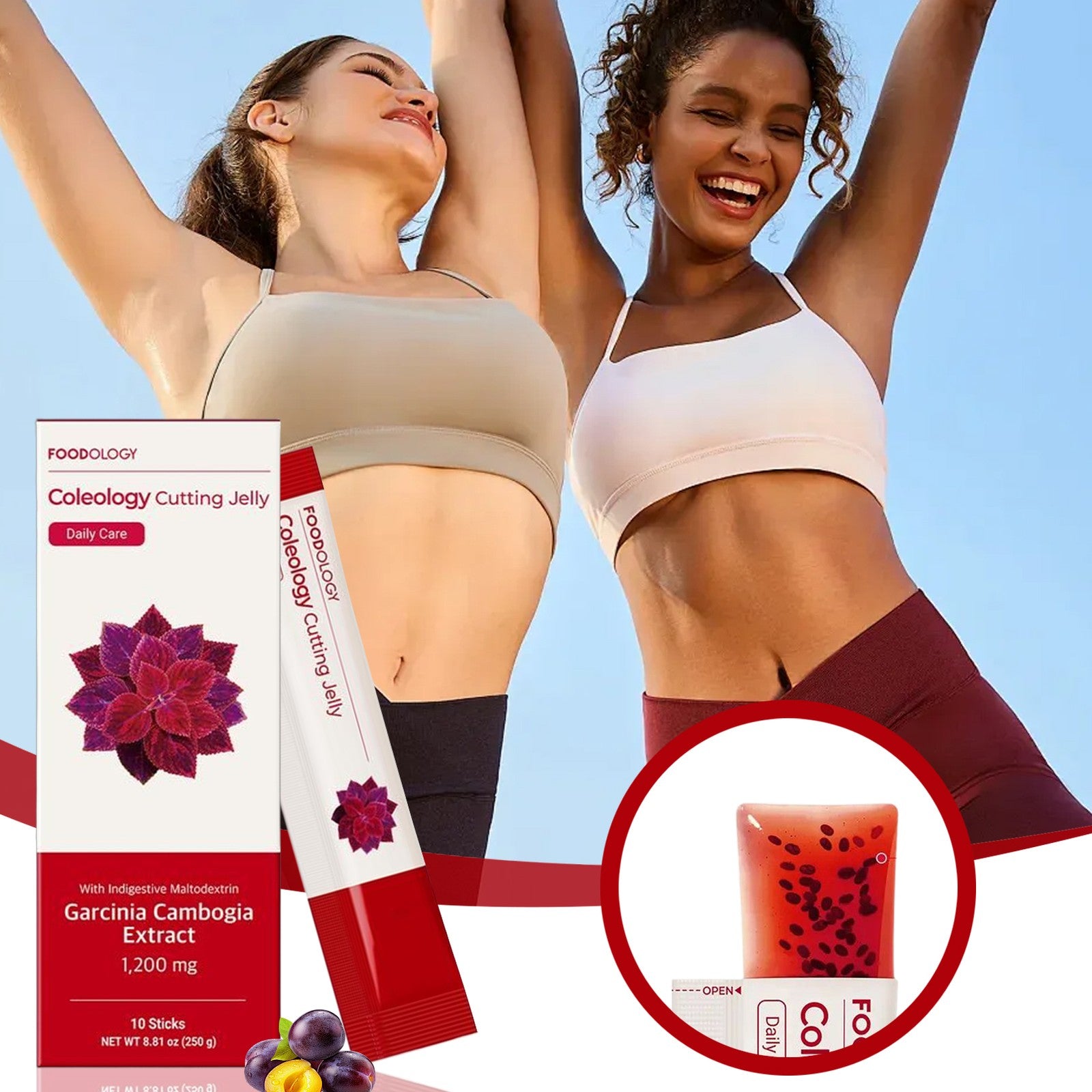 Get FOODOLOGY Coleology Cutting Jelly 250g*3boxes 1 each Delivered